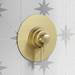 Arezzo Brushed Brass Round Concealed Dual Thermostatic Valve w. 200mm Shower Head profile small image view 3 