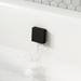 Arezzo Matt Black Square Concealed Thermostatic Shower Valve w. Handset + Freeflow Bath Filler profile small image view 3 