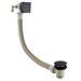 Arezzo Matt Black Square Concealed Thermostatic Shower Valve w. Handset + Freeflow Bath Filler profile small image view 4 