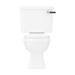 Arezzo Traditional Toilet with Chrome + Matt Black Lever profile small image view 5 