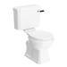 Arezzo Traditional Toilet with Chrome + Matt Black Lever profile small image view 7 