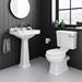 Arezzo Traditional Toilet with Chrome Lever profile small image view 6 