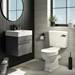 Arezzo Traditional Toilet with Rose Gold + Matt Black Lever profile small image view 5 