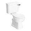 Arezzo Traditional Toilet with Rose Gold + Matt Black Lever profile small image view 1 