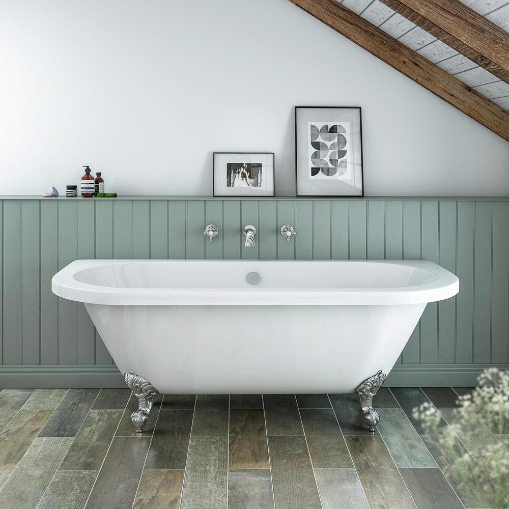 Admiral 1685 Back To Wall Roll Top Bath At Victorian Uk 