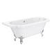 Admiral 1685 Back To Wall Roll Top Bath + Chrome Leg Set profile small image view 3 
