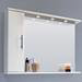 Alaska 1200mm Illuminated Mirror Cabinet (High Gloss White - Depth 170mm) profile small image view 2 