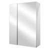 Alberta Polished Stainless Steel 2-Door Mirror Cabinet profile small image view 1 