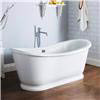 Nuie Alice 1750 Double Ended Roll Top Slipper Bath with Skirt profile small image view 1 