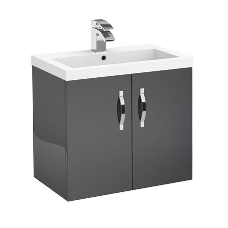 Apollo 600mm Double Door Wall Hung Unit With Basin | Online