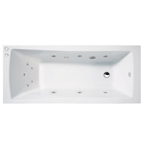 Aquastream Whirlpools 11 Jet Aquaspa Square Single Ended Acrylic Bath