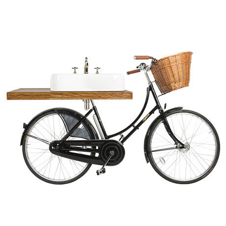 Arcade Pashley Bicycle with 600mm 3 Tap Hole Basin and Mixer Tap (shelf not included)