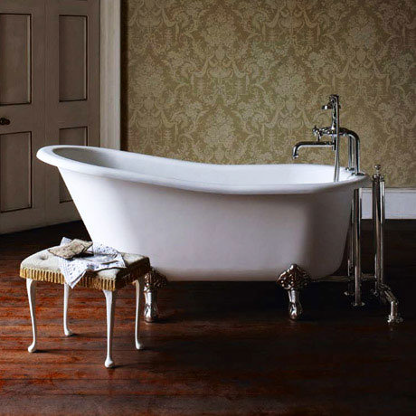 Arcade Sackville Natural Stone Bath with Traditional Legs - 1690 x ...