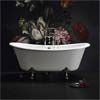 Arcade Vine Freestanding Natural Stone Bath with Traditional Legs - 1690 x 800mm profile small image view 1 
