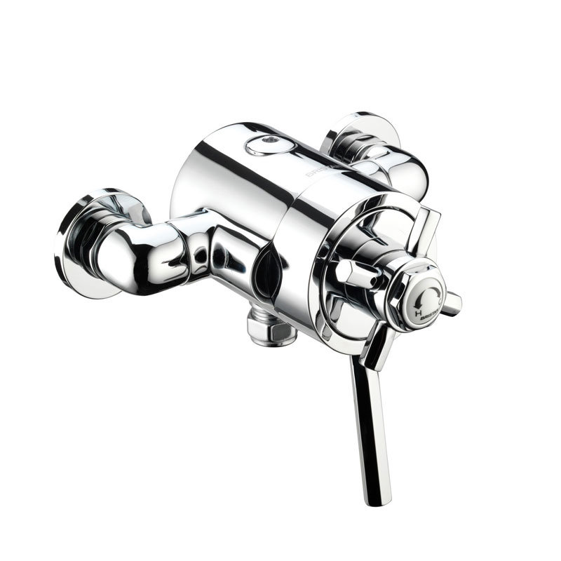 Bristan Art Deco Exposed Dual Control Thermostatic Shower Valve D