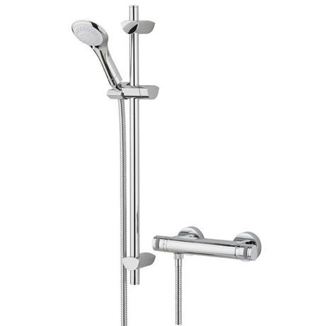 Bristan - Artisan Thermostatic Surface Mounted Bar Shower Valve with Adjustable Riser
