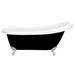 Astoria Black 1550 Roll Top Slipper Bath w. Ball + Claw Leg Set profile small image view 2 