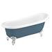 Astoria Blue 1710 Roll Top Slipper Bath w. Ball + Claw Leg Set profile small image view 6 