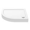 Aurora Stone LH Offset Quadrant Shower Tray + Riser Kit profile small image view 1 