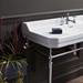 Burlington Edwardian 120cm Basin & Chrome Wash Stand profile small image view 3 
