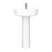Bianco Round Basin 1TH with Full Pedestal profile small image view 2 