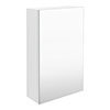 Brooklyn 450mm Gloss White Bathroom Mirror Unit profile small image view 1 