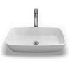 Clearwater - Vicenza Bacino Natural Stone Countertop Basin - W590 x D390mm - B4D profile small image view 1 