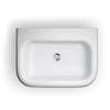 Clearwater - Medium Traditional Roll Top Basin with Stainless Steel Stand - W650 x D470mm profile small image view 2 