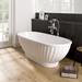 BC Designs Casini Double Ended Freestanding Bath 1680 x 750mm profile small image view 2 