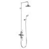 Burlington Avon Thermostatic Two Outlet Exposed Shower Valve, Rigid Riser & Kit with Fixed Head profile small image view 1 