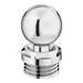 1 x Traditional 1/2" Chrome Ball Air Vent profile small image view 2 