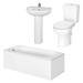 Barmby 5 Piece 1TH Bathroom Suite profile small image view 3 