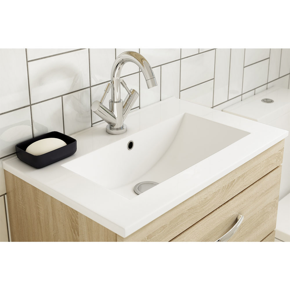 Nuie Minimalist Ceramic Inset Basin at Victorian Plumbing UK