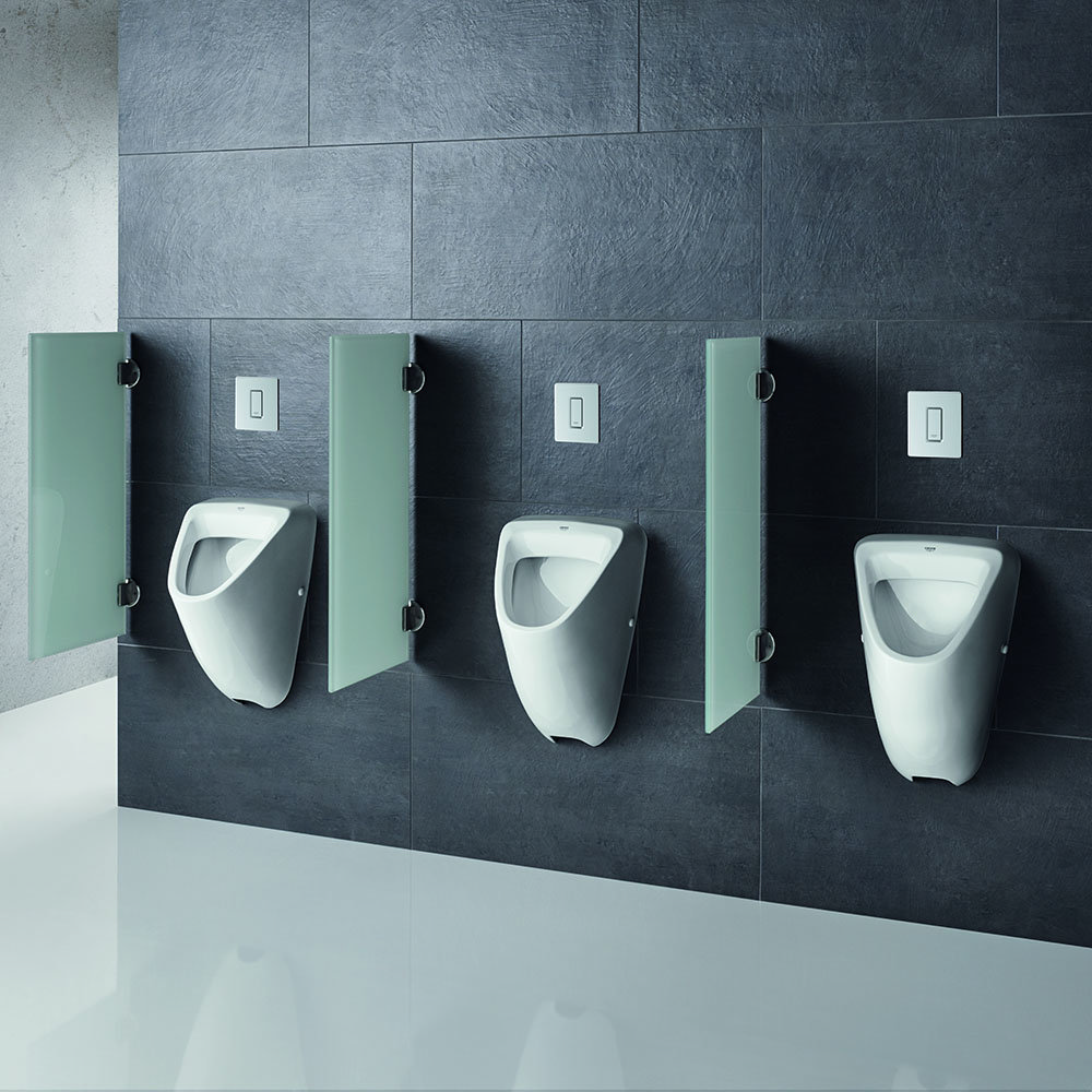 Grohe Bau Ceramic Urinal + Flush Plate + RoughIn Box