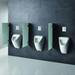 Grohe Bau Ceramic Urinal + Flush Plate + Rough-In Box profile small image view 5 