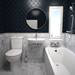 Grohe Bau Rimless Close Coupled Toilet with Soft Close Seat (Bottom Inlet) profile small image view 5 