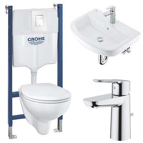 Grohe Solido Bau/Skate COMPLETE Wall Hung Bathroom Suite