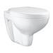Grohe Bau Rimless Wall Hung Toilet with Soft Close Seat + FREE TOILET ROLL HOLDER profile small image view 5 