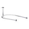 Bayswater U-Shaped Traditional Shower Curtain Rail profile small image view 1 