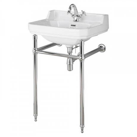 Bayswater Fitzroy 1TH Basin & Chrome Wash Stand