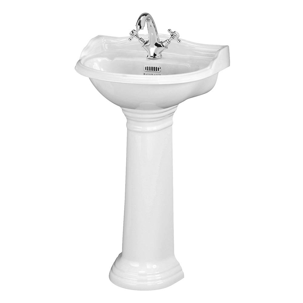 Bayswater Porchester Traditional 1TH Basin & Full Pedestal