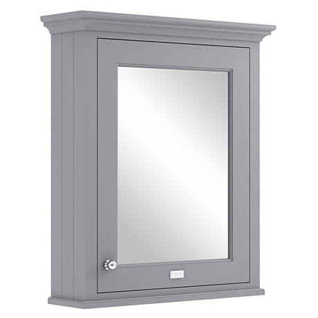 Bayswater Plummett Grey 600mm Mirror Wall Cabinet
