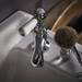 Bayswater White Lever Traditional Basin Taps profile small image view 3 