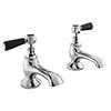 Bayswater Black Lever Traditional Bath Taps profile small image view 1 