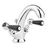 Bayswater Black Lever Mono Basin Mixer + Pop-Up Waste profile small image view 1 