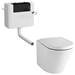 Brooklyn White Gloss Modern Sink Vanity Unit + Toilet Package profile small image view 6 