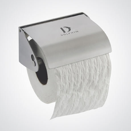 Dolphin - Stainless Steel Toilet Roll Holder - Single Roll - BC266