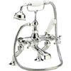Hudson Reed Topaz Deck Mounted Bath Shower Mixer inc. Shower Kit - Chrome profile small image view 1 