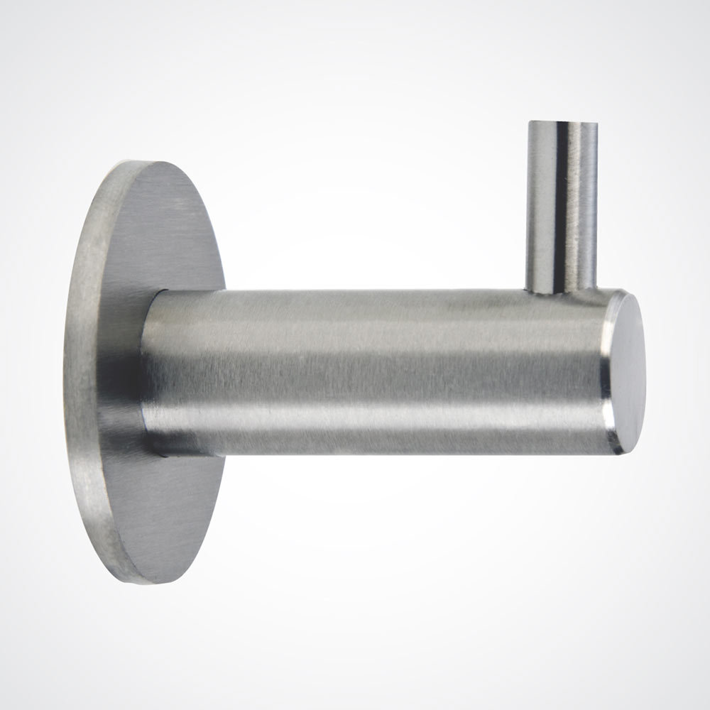 Dolphin Washroom Round Stainless Steel Coat Hook BC402 at Victorian