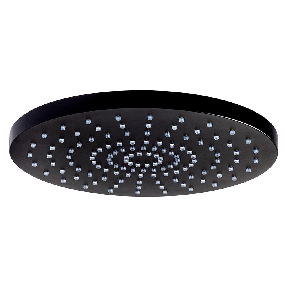 BagnoDesign MLine Diffusion 250mm Matt Black Round Shower Head
